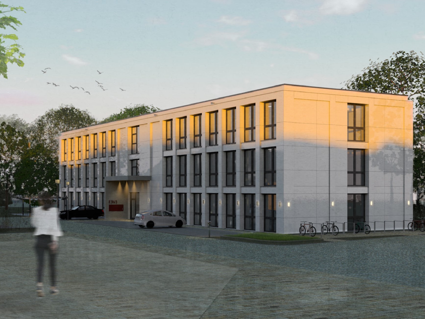 E345 – Holzhybrid Bürogebäude Kiel