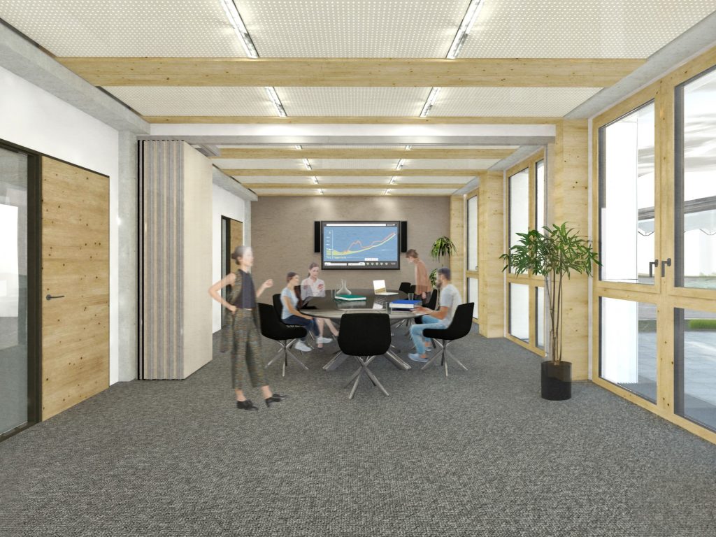 E345 - Holzhybrid Bürogebäude Kiel
